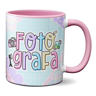 Imagem de Caneca Fotógrafa Profissional Presente Fotografia Câmera (Rosa)