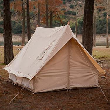 Imagem de Tendas de acampamento ADITAM, barracas de cabine familiar, barraca de sino de lona com tomada para fogão, acampamento ao ar livre de luxo de 4 estações e barraca de yurt de glamour feita de lona 100%