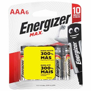 Imagem de Pilha Alcalina Energizer Max AAA Palito 6 Unidades 1033904