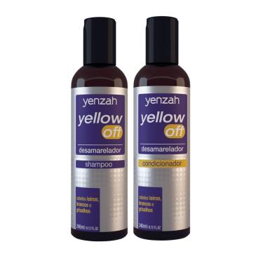 Imagem de Kit Yenzah Básico Matizador Yellow Off com shampoo e condicionador 