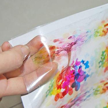 Imagem de Vinil Transparente Adesivo Brilhante 150g A4 210mmx297mm Pacote 100 folhas