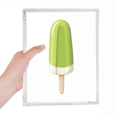 Imagem de Caderno de picolé Green Mung Bean com folhas soltas e diário recarregável