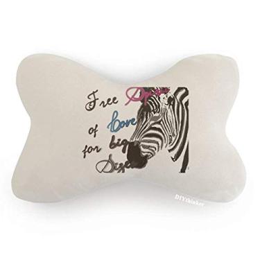 Imagem de DIYthinker Almofada de apoio de cabeça para decoração de pescoço de animal com imagem de Pinto simples
