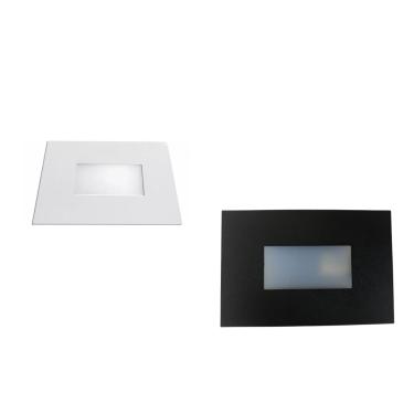 Imagem de Arandela Balizadora Embutir 2X4 Para Lâmpada G9 40W Bivolt Ref.AR03 - Impacto | Branco