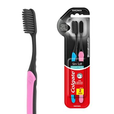 Imagem de Escova de Dente Colgate Slim Soft Black 2 unid