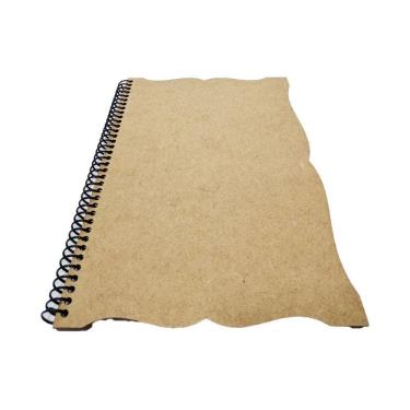 Imagem de Caderno Grande 98 Folhas Trabalhado Capa Mdf