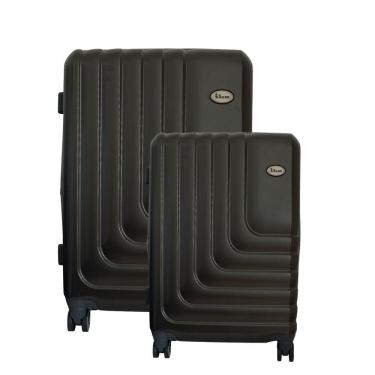 Imagem de Conjunto de Malas de Viagem Expansível em Abs Ika Flex, Cadeado Tsa Rodas Duplas 2pcs P...