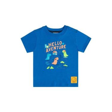 Imagem de Camiseta Hello Aventure De Manga Curta Infantil Masculino Quimby