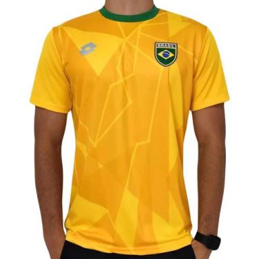 Imagem de Camiseta Lotto Clubes Brasil I Amarelo - Masculino