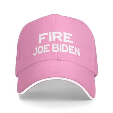 Imagem de Boné de beisebol Fire Joe Biden Original Truckers ajustável para homens/mulheres rosa vintage, rosa, G