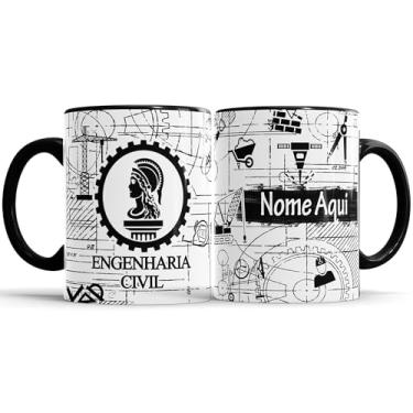 Imagem de Caneca Profissão Engenharia Civil Personalizado com Nome