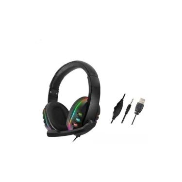 Imagem de Fone de ouvido Gamer com microfone USB LED Light para PS4 Xbox On