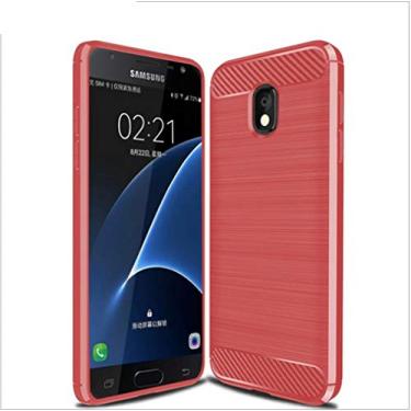 Imagem de Capa para Samsung Galaxy J7 2018, capa de material de fibra de carbono, macia, antiderrapante, antiimpressões digitais, capa totalmente protetora para Samsung Galaxy J7 2018