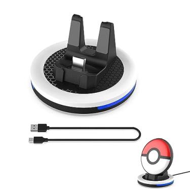 Imagem de LICHIFIT Base de carregamento com luz indicadora para Pokémon GO Plus + suporte de carregador base de carregamento acessórios de suporte de montagem