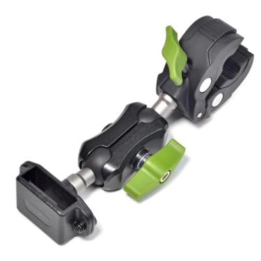 Imagem de HYSHIKRA Suporte universal de rádio para motocicleta, suporte de barra transversal ajustável para BaoFeng Kenwood Motorola Midland Yaesu Cobra Icom Walkie-talkies