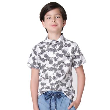 Imagem de Infantil - Camisa Juvenil Look Jeans Abacaxi Branca  menino