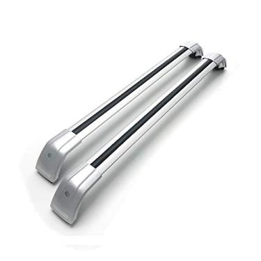 Imagem de UDP 2 peças serve para o novo Infiniti QX50 2019 2020 barra transversal ajustável trilho de telhado bagagem, bagagem, bagagem, bagagem, barra de rack de telhado, prata