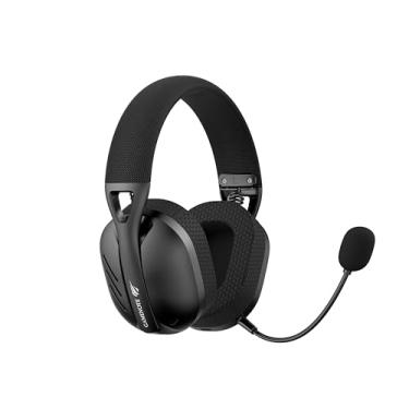 Imagem de Havit Fone de Ouvido Headset Gamer Fuxi-H3 Black, Quad-Mode Com Fio e Sem Fio, Wireless 2,4GHz, Bluetooth, Cabo USB-C, Cabo 3,5mm. Surround, Baixa Latência