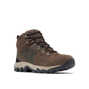 Imagem de Columbia Newton Ridge Plus II Bota masculina de camurça impermeável para caminhada, Cordovan/Spice, 43
