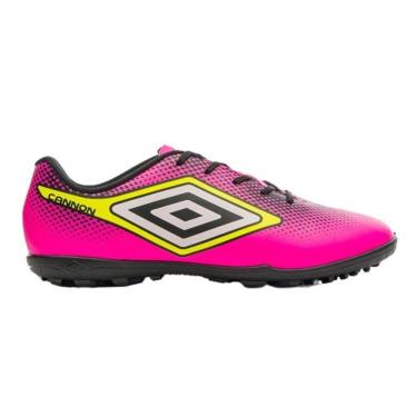 Imagem de Chuteira Umbro Society Cannon Rosa Infantil-Unissex