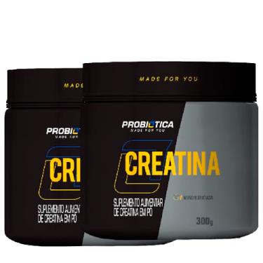 Imagem de Kit 2x Creatina 100% Pura - Monohidratada, Marca Probioticaa 300g Cada - Total 600g