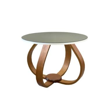 Imagem de Mesa de Centro e Lateral Pés Cebola 50x35cm Espelhada