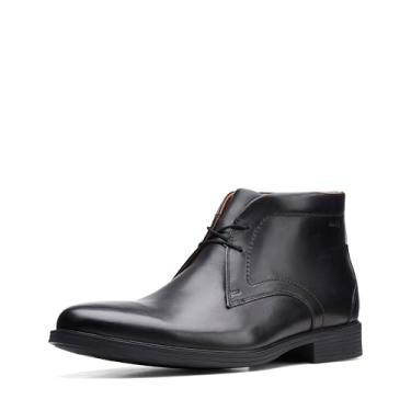 Imagem de Clarks Bota masculina Whiddon Mid Boot, Couro preto, 11.5