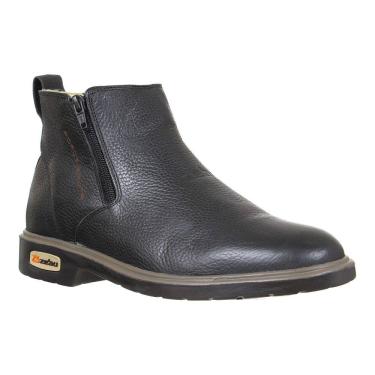Imagem de Botina Masculina Bico Redondo Preto Zebu 36665