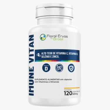 Imagem de Floral Ervas do Brasil, Imune Vitan 120 Cáps Vitaminas Minerias Mais CDZSE Imunidade