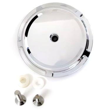 Imagem de Americruise Stage 1 Big Harley Sucker Air Cleaner Cover Tampa externa do filtro de ar para Dyna Softail Iron 883 Touring Electra Glide Road Glide (estilo cromado 1)