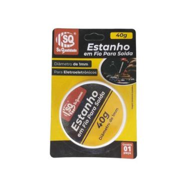 Imagem de Kit Estanho Fio Para Solda Fluxo Aditivado 40gr 1mm cx 12 un - Sq