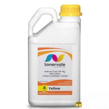 Imagem de Kit Toner Refil TankFull Para HP 504A CE252A Yellow + 6 Chips - HP CP3