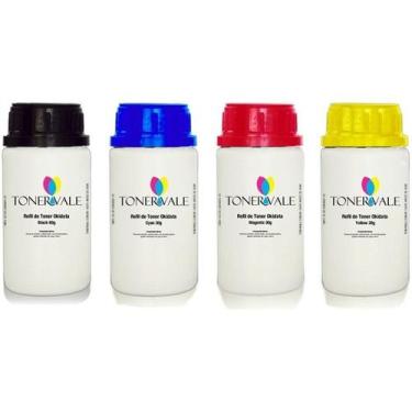 Imagem de Kit 4 Toner Refil TankFull Para Okidata C6100 C5800 C5600 C5750 CMYK D