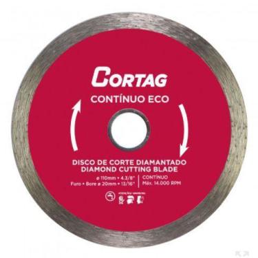 Imagem de Disco diamantado contínuo serra mármore eco 110 mm - Cortag