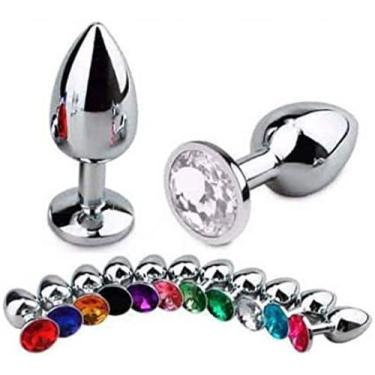 Imagem de Plug anal metal cromado cores - SEXY IMPORT, Azul Marinho