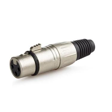 Imagem de Conector XLR Fêmea Profissional - CIRILO CABOS