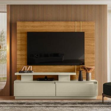 Imagem de Estante home para TV até 75 Polegadas 2 Gavetas Sem Pes New Apolo Made