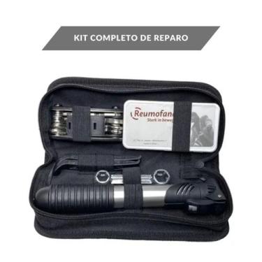 Imagem de Kit Ferramentas Bike Chaves Bomba Remendo Reparo Pneu - Monac Store