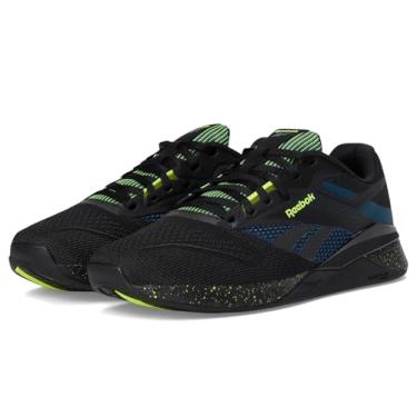 Imagem de Reebok Nano X4 adulto unissex, Preto/azul escape/limão digital, 13 Women/11.5 Men