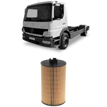Imagem de Filtro Óleo Mercedes Benz 1215C 1318 1718M Hengst E160H01D28
