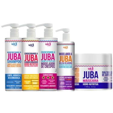 Imagem de Kit Juba Completo Shampoo + Condicionador + Mascara + Geleia + Encresp