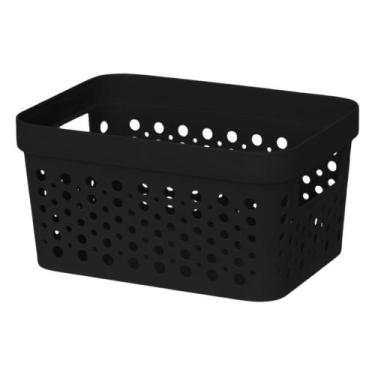 Imagem de Cestos Organizador  s/ Tampa Trama Rattan 2L Usual Utilid - Usual Util