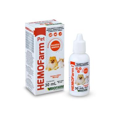 Imagem de Hemofarm Pet 30 Ml - Suplemento Vitamínico para Cães e Gatos - Sulfato