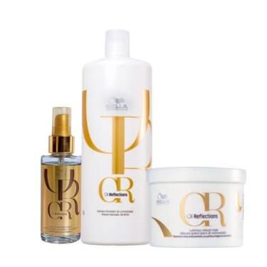 Imagem de Wella Oil Reflec - Shamp 1L Masc 500ml Oil Reflec Óleo 100ml