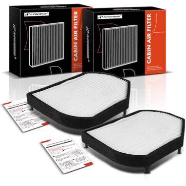 Imagem de A-Premium Filtro de ar de cabine de 2 peças compatível com Mercedes-Benz C220 1994-1996, C230 1997-2000, C280, C36 AMG, C43 AMG, SLK230, SLK32 AMG, SLK320, CLK320, CLK430, CLK55 AMG. Cruz G & Chrysler