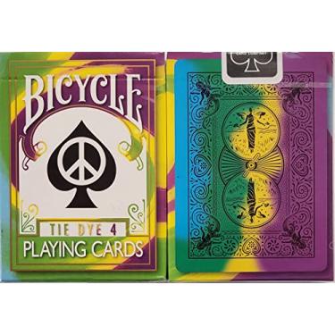 Imagem de Bicycle 4th Edition Tie Dye 4 Deck Playing Cards Tye Die Magic
