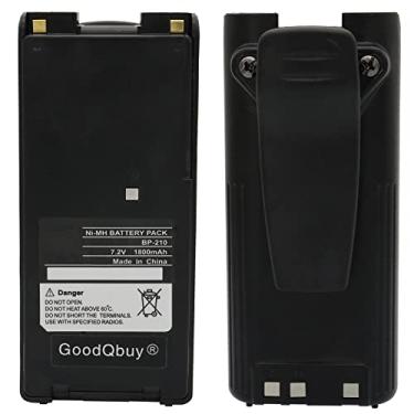 Imagem de Bateria de substituição BP-210 1800mAh de rádio bidirecional Ni-MH para rádios ICOM BP-209 BP-222 BP-209N BP-210N BP-222N IC-A6 IC-A24 IC-F30GT IC-F30GS IC-F40GT IC-F40GS IC-F3GT IC-F3GS IC-VGS 8 (2
