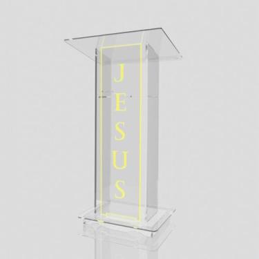Imagem de Púlpito de Acrílico para Igrejas e Empresas com ou sem Gravação - Acri