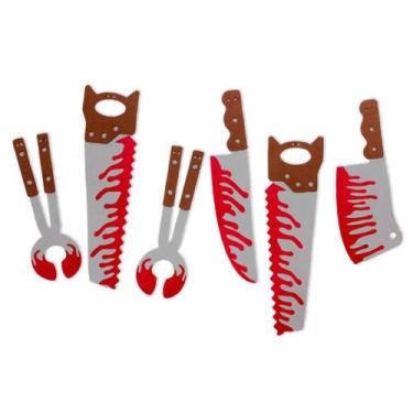 Imagem de Faixa Decorativa Halloween Ferramentas com Sangue EVA - Piffer