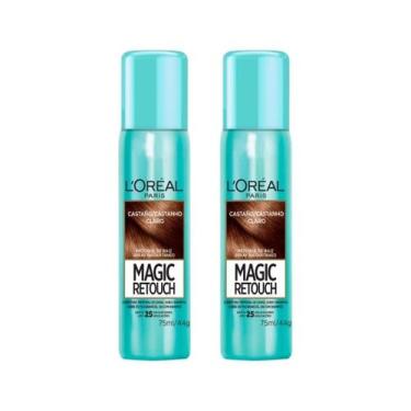 Imagem de Coloraçao Loreal Magic Retouch 75Ml Spray Castanho Claro-2Un